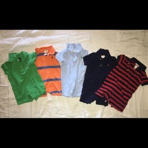 5 Polo Ralph Lauren Boys Shortalls 6-9m
